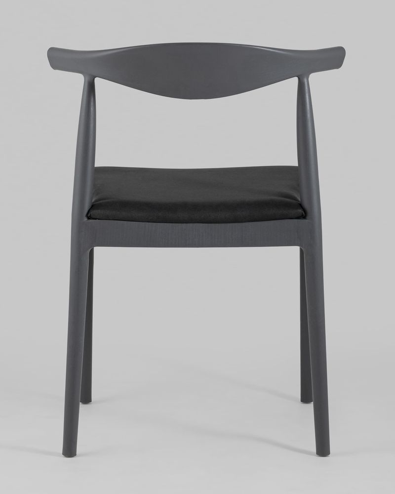 Стул пластиковый Bull с мягким сиденьем Серый