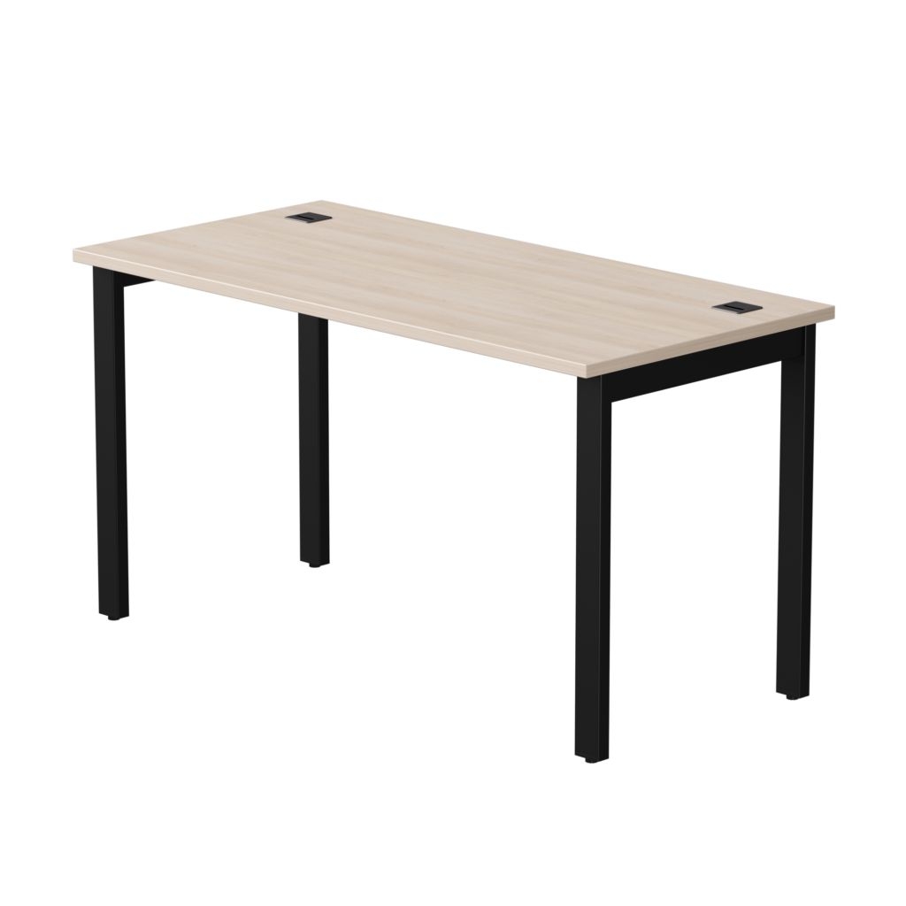 Стол прямой на металлокаркасе, опоры 90 гр Everprof EVO 254S007 Дуб Соната Черный