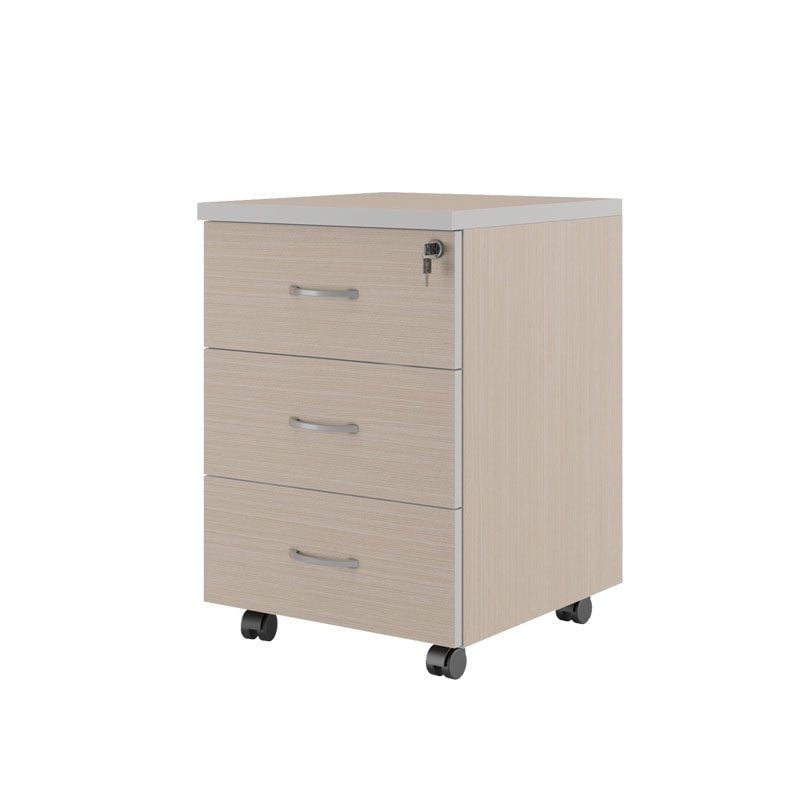 Тумба подкатная с 3 ящиками ZOM27530302 Дуб шамони светлый