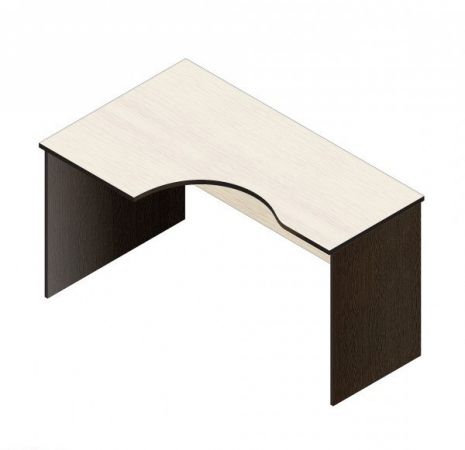 Стол компьютерный угловой РС1М-14р (левый)  Венге/дуб молочный