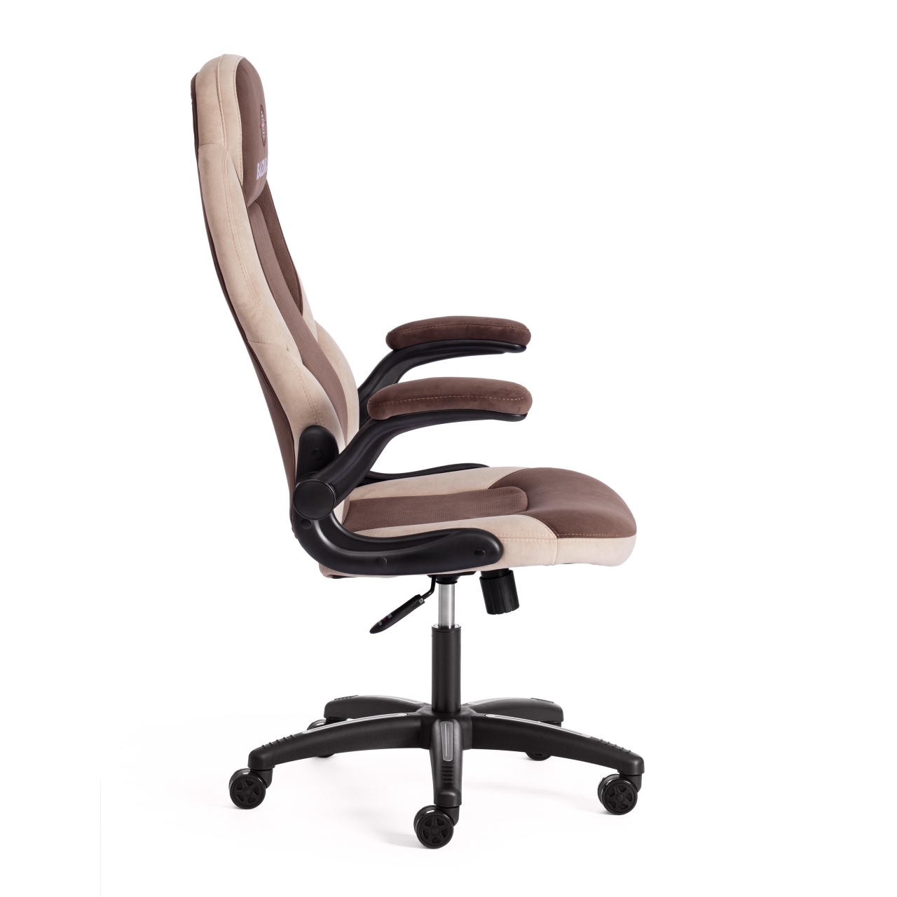 Кресло офисное BAZUKA флок , коричневый/бежевый/коричневый перфорированный, 6/7/6/06