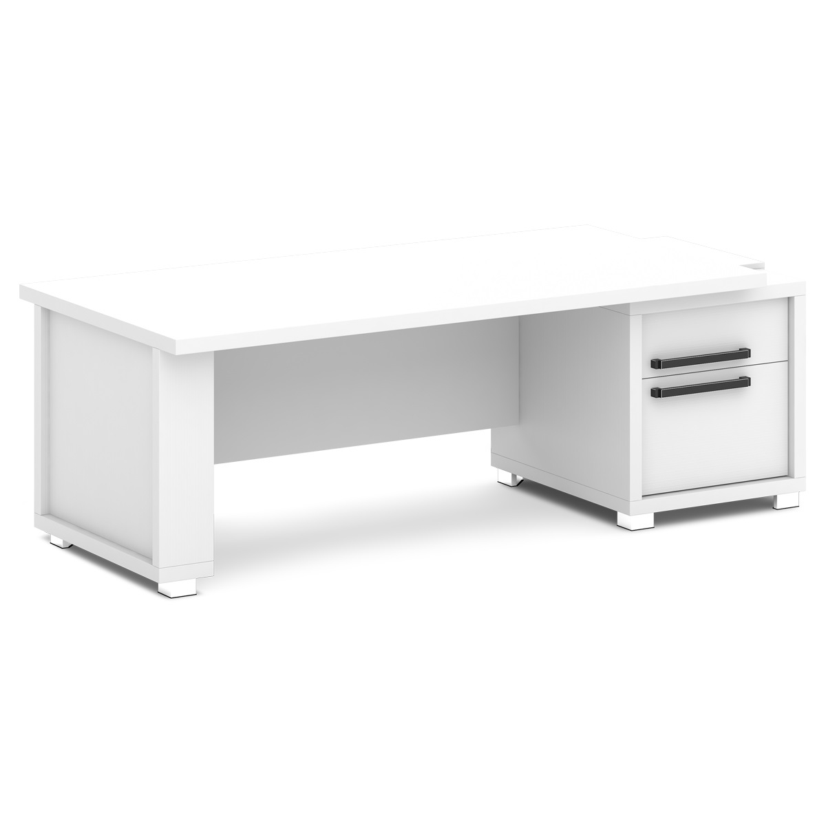 Стол руководителя с тумбой Grace L-115-12 правый