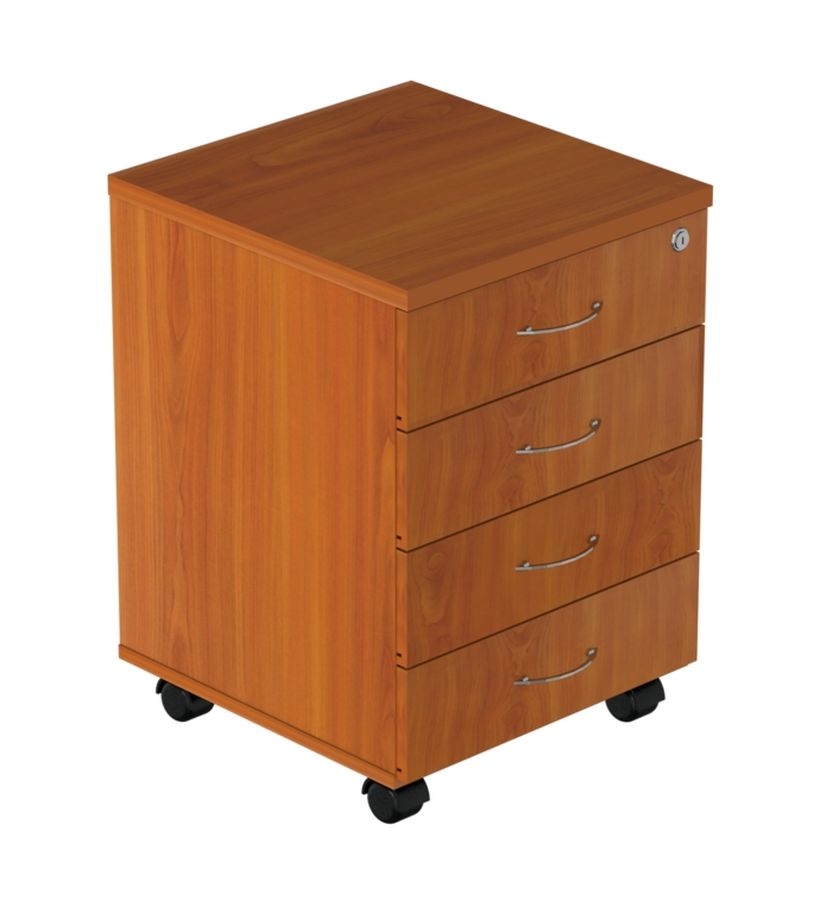 Тумба подкатная с замком Р.Т-4 ЗЦ Вишня Оксфорд