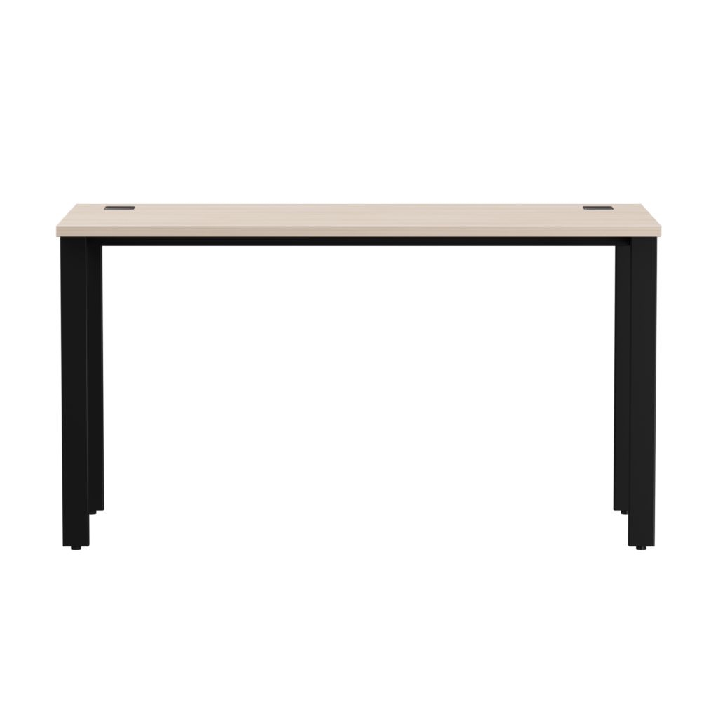 Стол прямой на металлокаркасе, опоры 45 гр Everprof EVO 254S003 Дуб Соната Черный