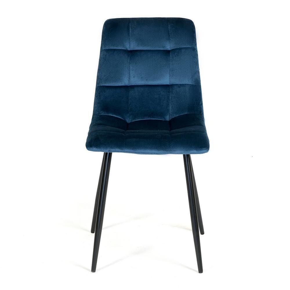 Стул CHILLY (mod. 7094) / 1 шт. в упаковке металл/вельвет, 45 х 55 х 87,5 см, синий/черный, G062-48