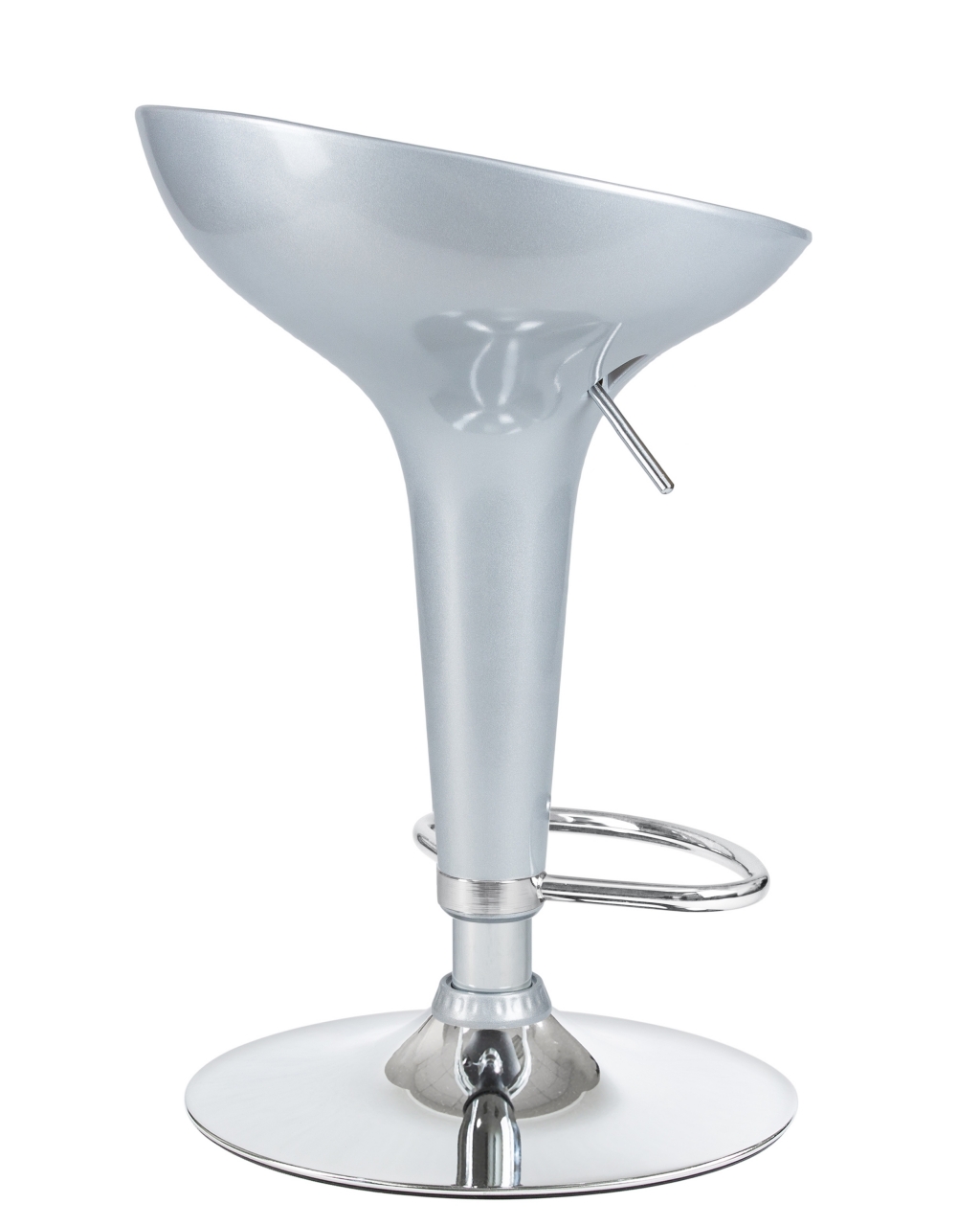 Стул барный DOBRIN BOMBA Серебряный металлик