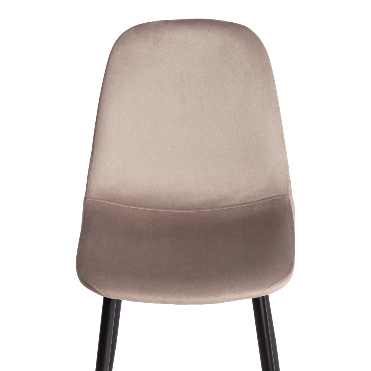 Стул BREEZE (mod. 4724) Велюр/металл , 44 х 53 х 87 см, Coffee (кофейный) HLR9 / черный