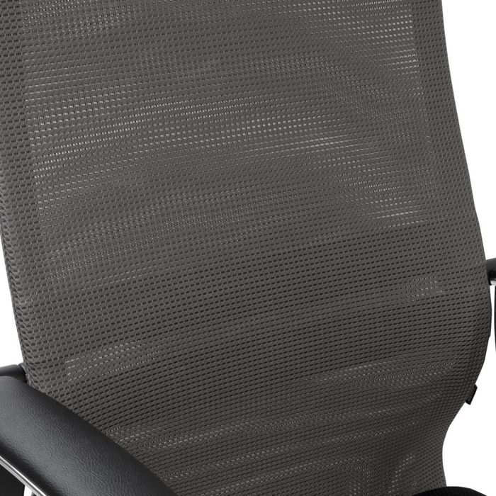 Кресло руководителя BRABIX PREMIUM Ultimate EX-801 хром Черное/серое