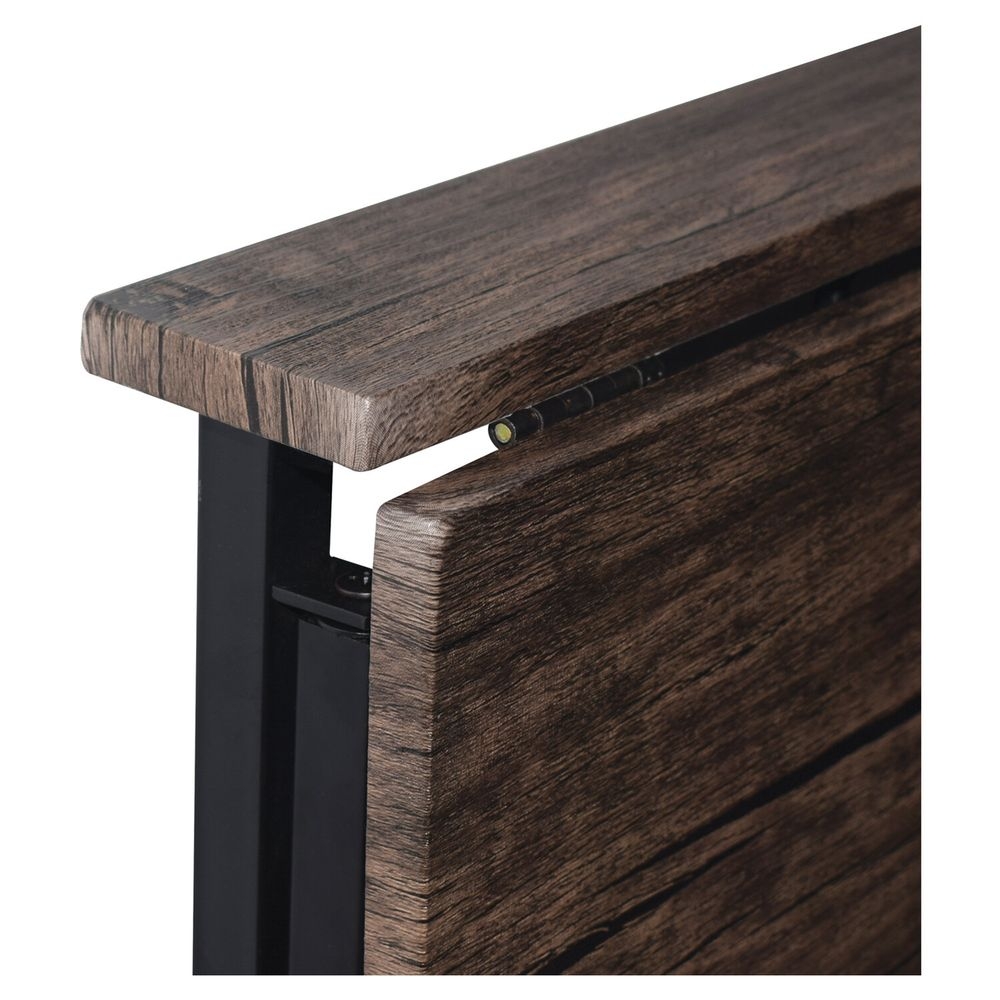 Стол на металлокаркасе BRABIX LOFT CD-001 Мореный дуб