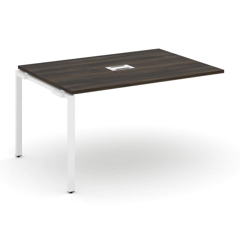 Проходной наборный элемент переговорного стола CONCEPT CN.NPRG-013 Дуб Мали Белый