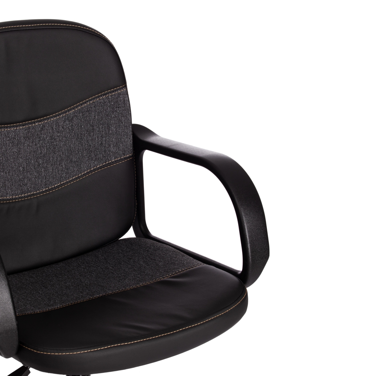 Кресло BAGGI PA кож/зам/ткань, черный/серый, 36-6/ 207