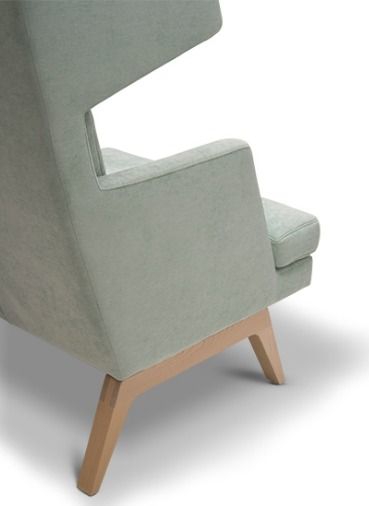 Кресло с высокой спинкой Даллас 1.2 Светло-серое