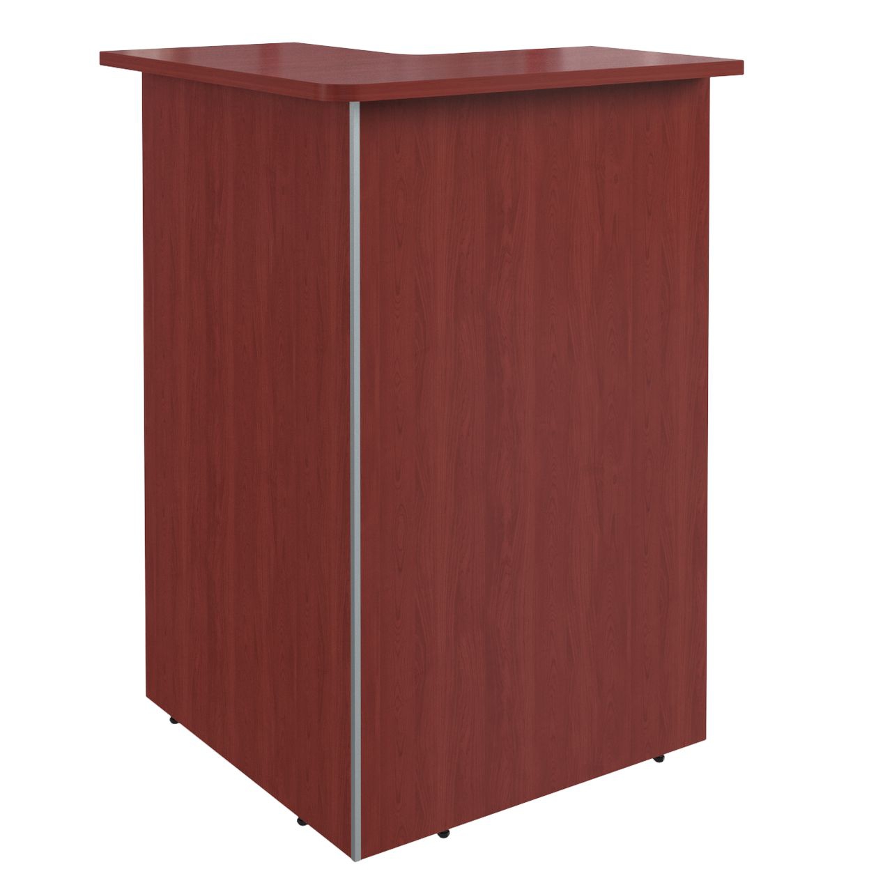 Стойка ресепшн угловая DMC 88 (L/R) Бургунди