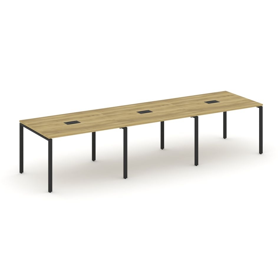 Стол переговорный (3 столешницы) CONCEPT CN.PRG-032 Дуб Винченцо Черный