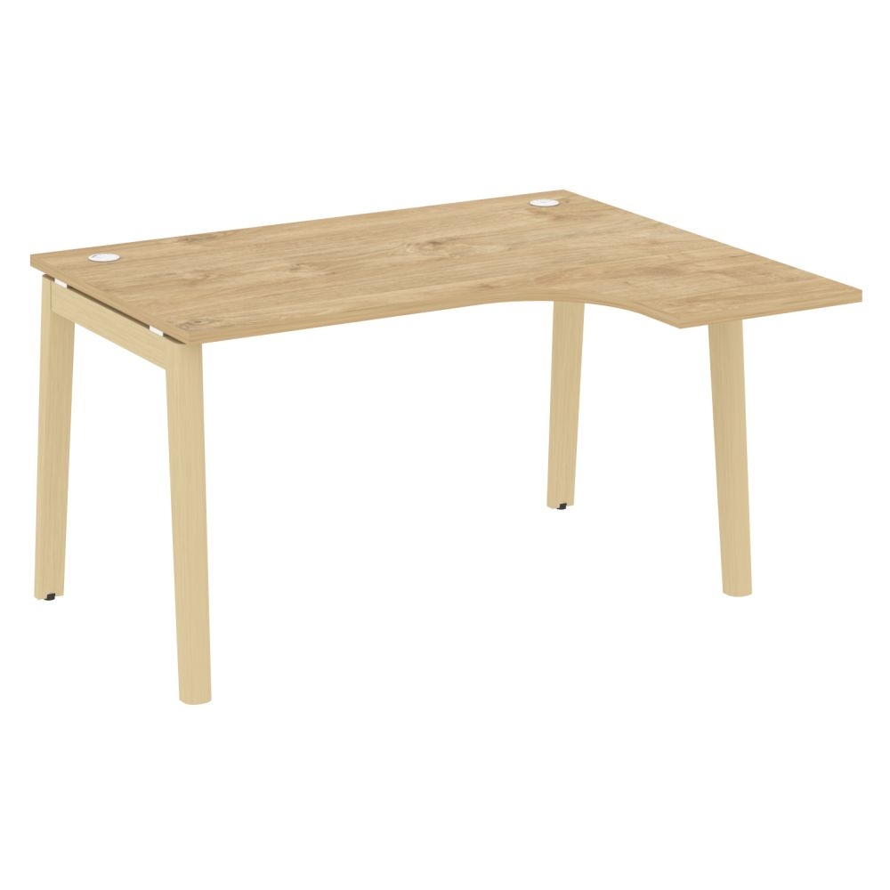 Стол эргономичный правый ONIX WOOD OW.SA-3(R) Тиквуд Светлый/Светлый