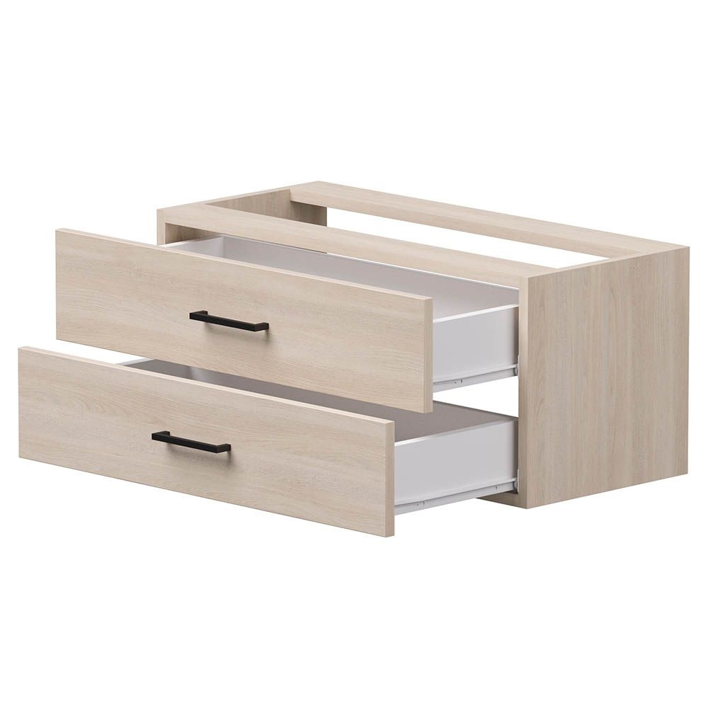 Модуль с ящиками для стеллажа металлического (комплект элементов стеллажа) Everprof EVO 254Н012 Дуб Соната Черный