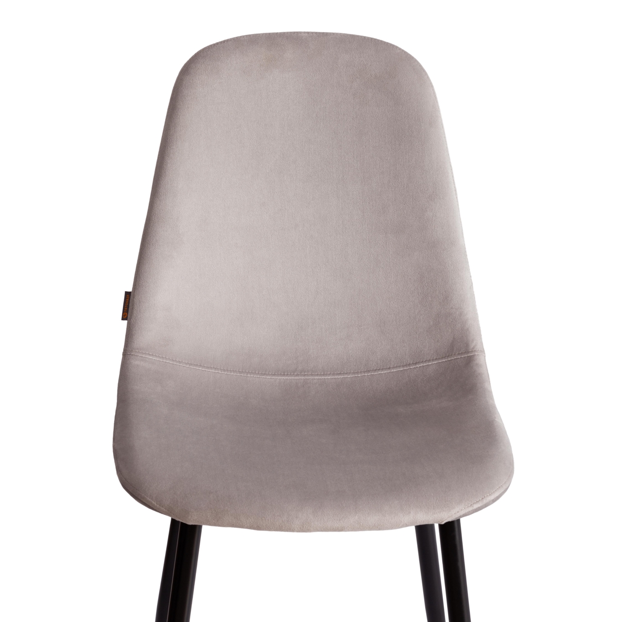 Стул BREEZE (mod. JSC-58) Велюр/металл , 44 х 53 х 86 см, Light grey (светло-серый) HLR14 / черный