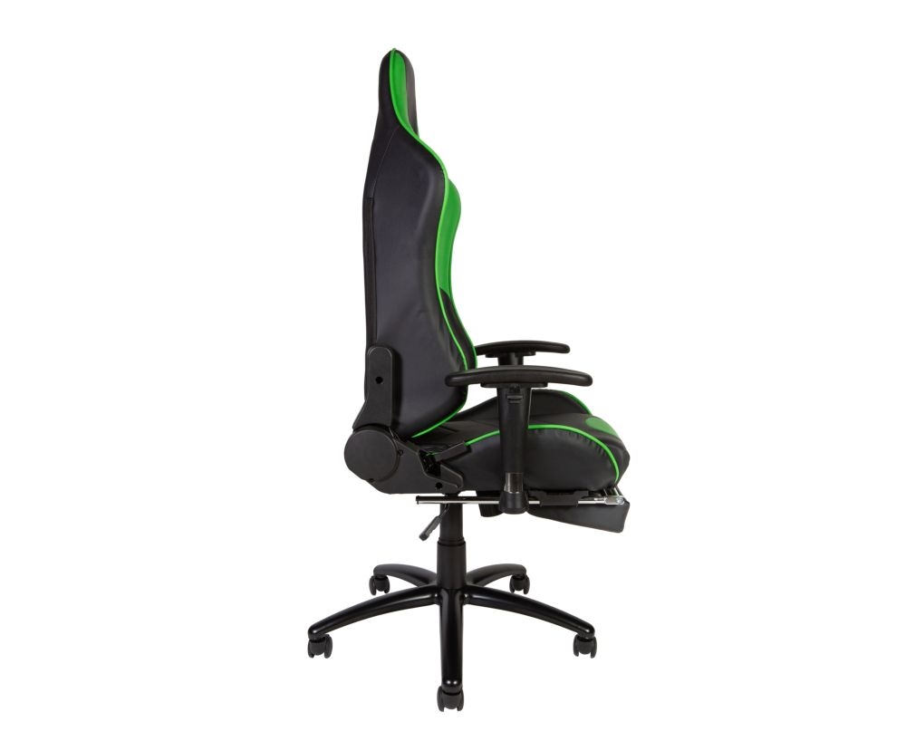 Игровое кресло Лотус ГТС РФ-8066Е Черный/Зеленый / Lotus GTS RF-8066E