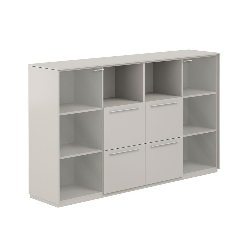 Шкаф средний с ящиками Atlas NZ-0326.GS.GS Серый камень