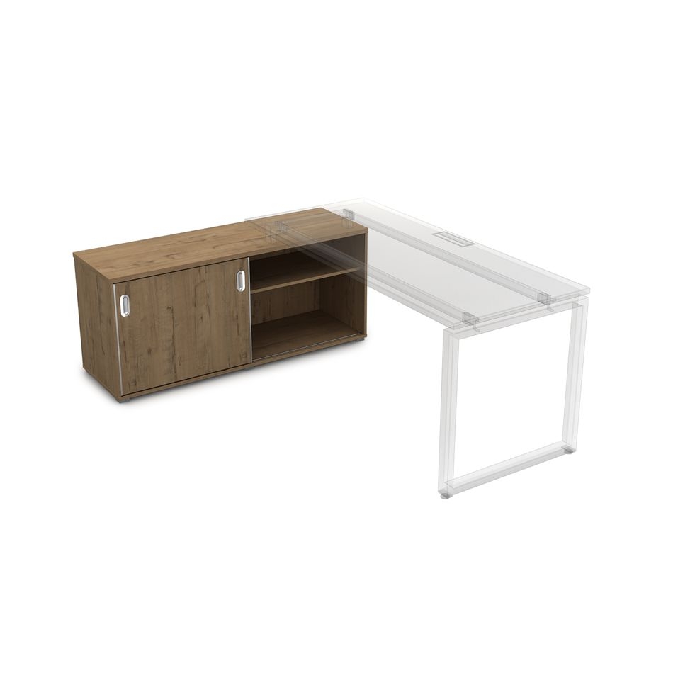 Тумба купе опорная GLOSS LINE 9НТ.015 Teakwood