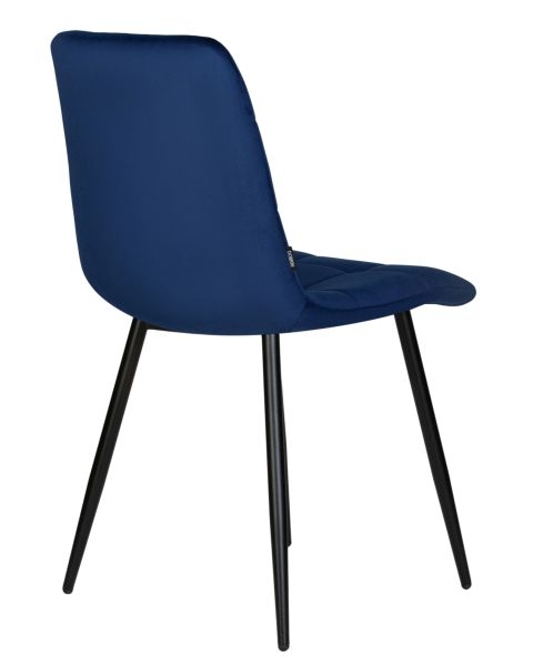 Стул обеденный DOBRIN CHILLY (Темно-синий Holland 60, основание черное) 4 шт