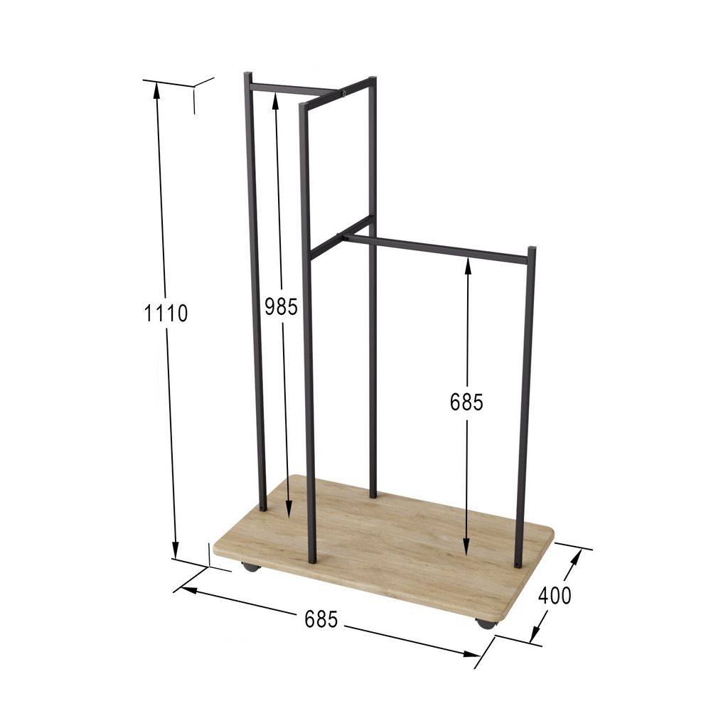 Вешалка гардеробная Стик Дуб сонома