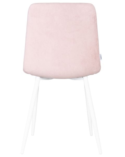 Стул обеденный DOBRIN CHILLY ROMBO (Розовый Simple 03, основание белый) 4 шт