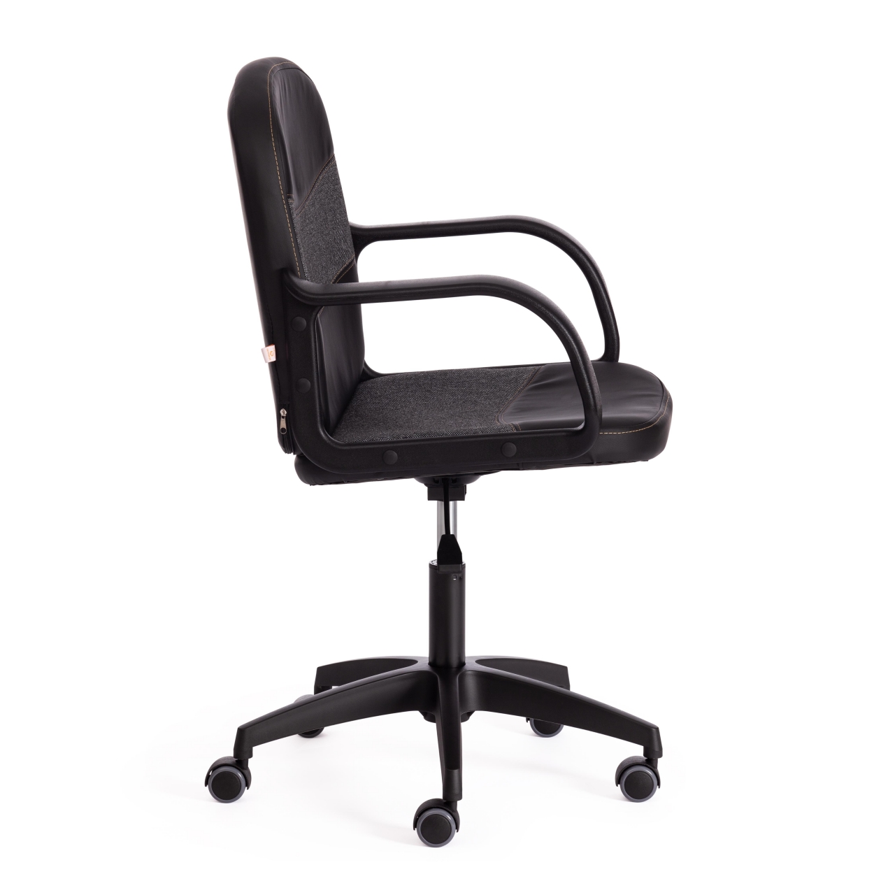 Кресло BAGGI PA кож/зам/ткань, черный/серый, 36-6/ 207