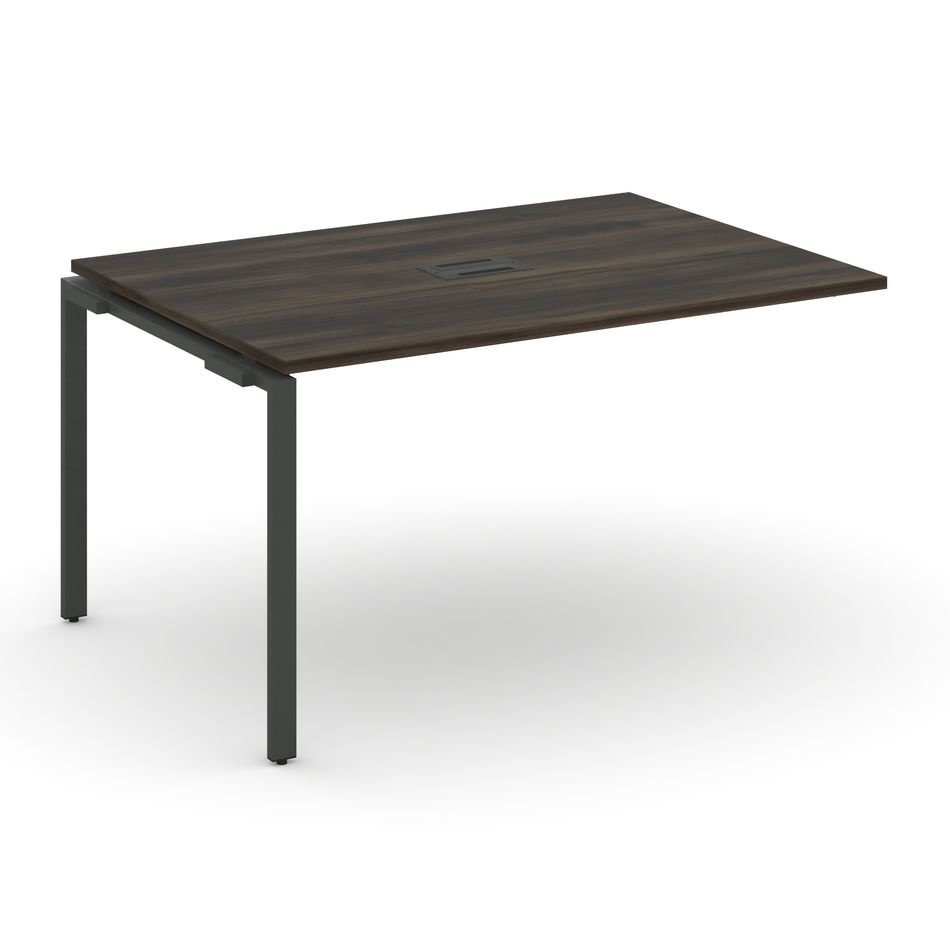 Проходной наборный элемент переговорного стола CONCEPT CN.NPRG-013 Дуб Мали Антрацит