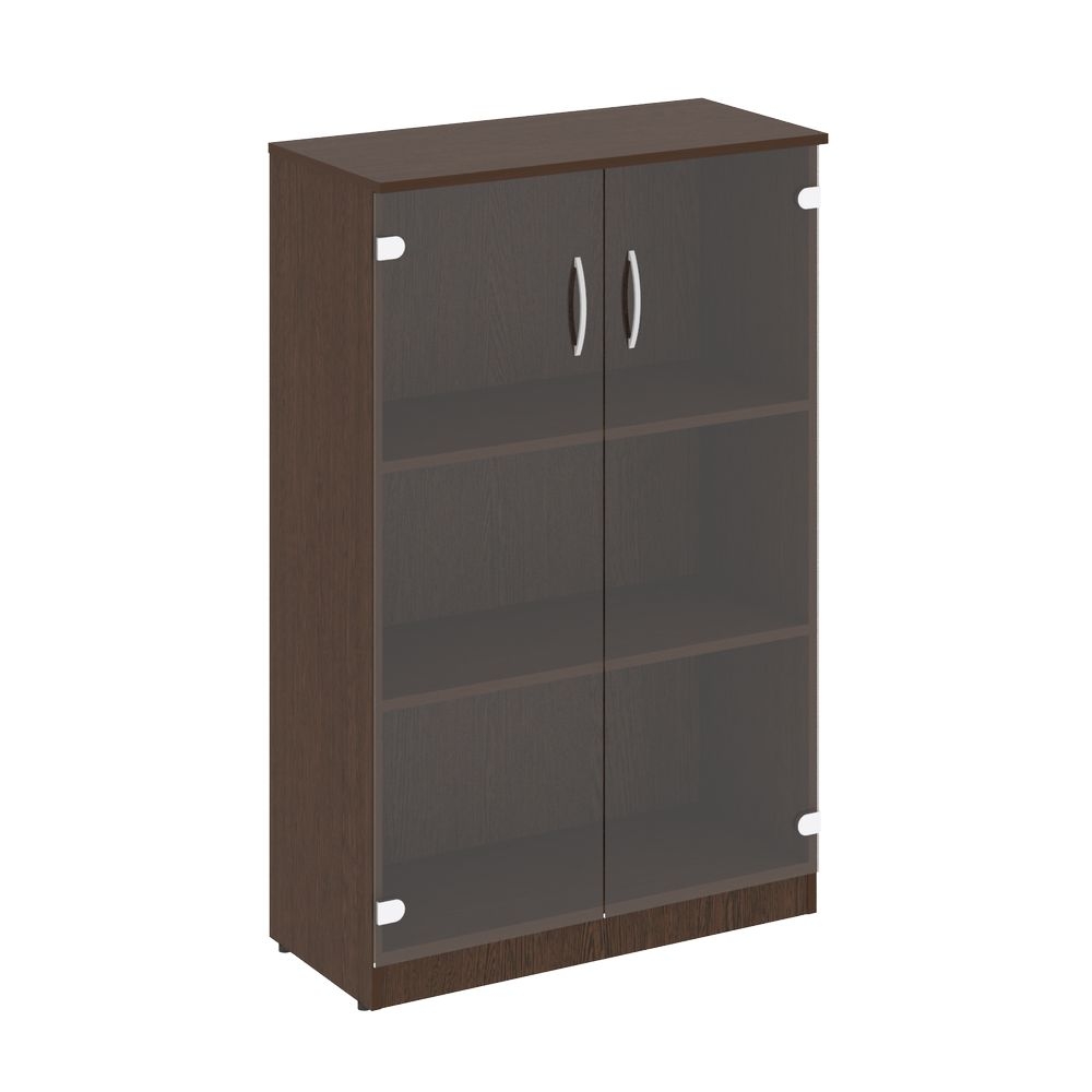 Шкаф средний широкий (2 средние двери стекло) NOVA S В.СТ-2.4 Венге Цаво