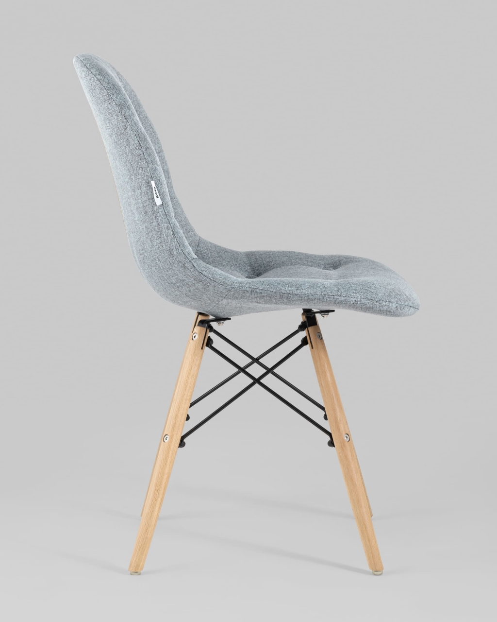 Стул DSW SOFT рогожка Серо-голубой