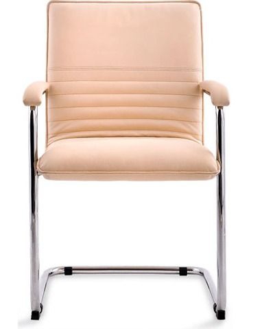 Кресло со средней спинкой на полозьях Синди D40 Абрикосовое