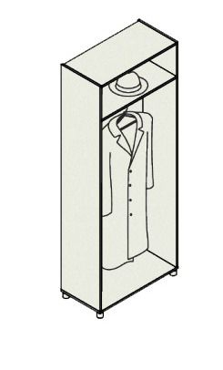 Каркас шкафа для одежды Belfast 10501 Серый