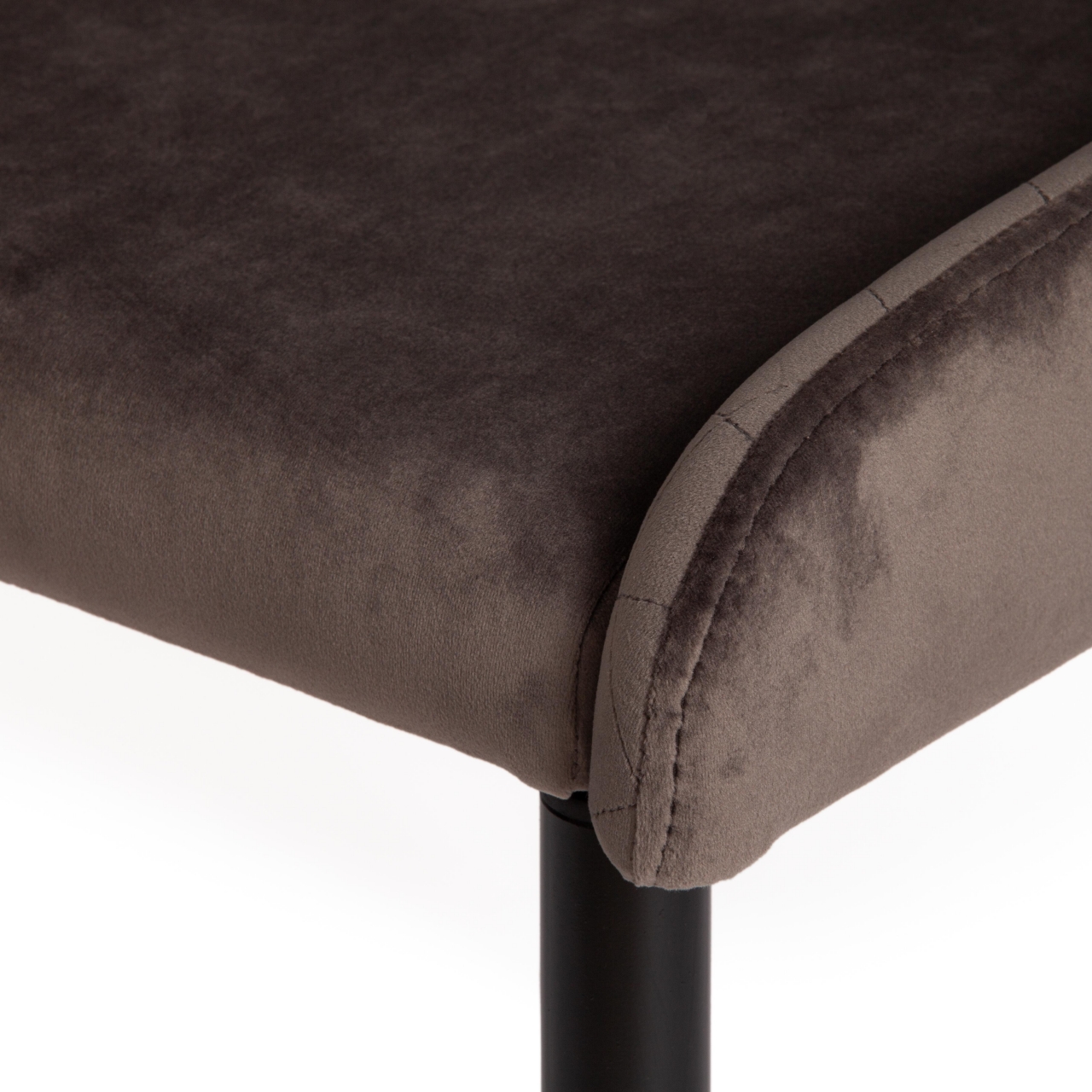 Стул MANTRA (mod. 713) ткань/металл, 49х61х82 см, высота до сидения 49 см, темно-серый barkhat 14/черный