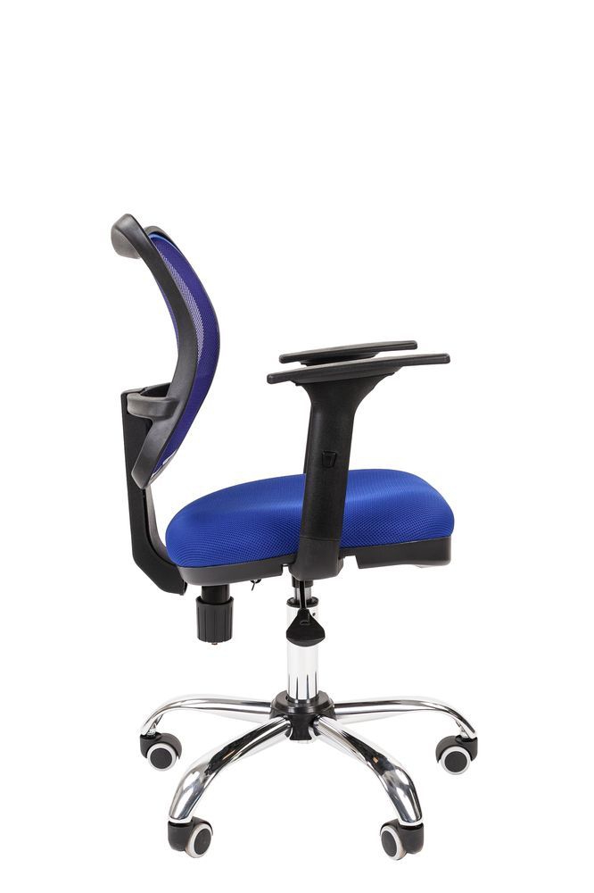 Офисное кресло для оператора CHAIRMAN 450 Chrome New Синий