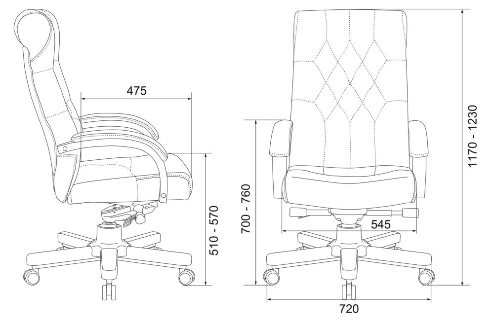 Кресло руководителя Бюрократ T-9928WALNUT/CHOK