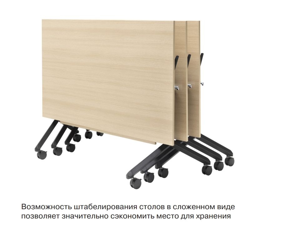 Комплект столов для тренинг-класса SHIFT №02 Гикори Черный