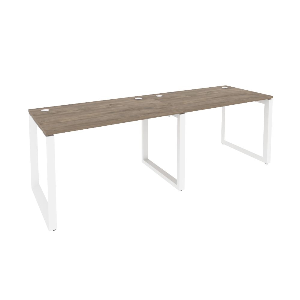Рабочая станция на О-образном м/к ONIX O.MO-RS-2.2.7 Тиквуд Темный/Белый
