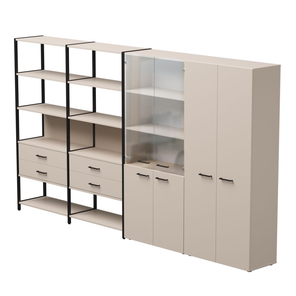 Набор стеллажных систем Everprof EVO №16 Кашемир Черный