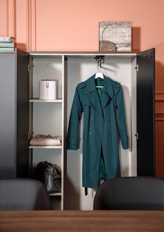 Гардероб MURANO 108 602 KR/BL Кальяри/Черный