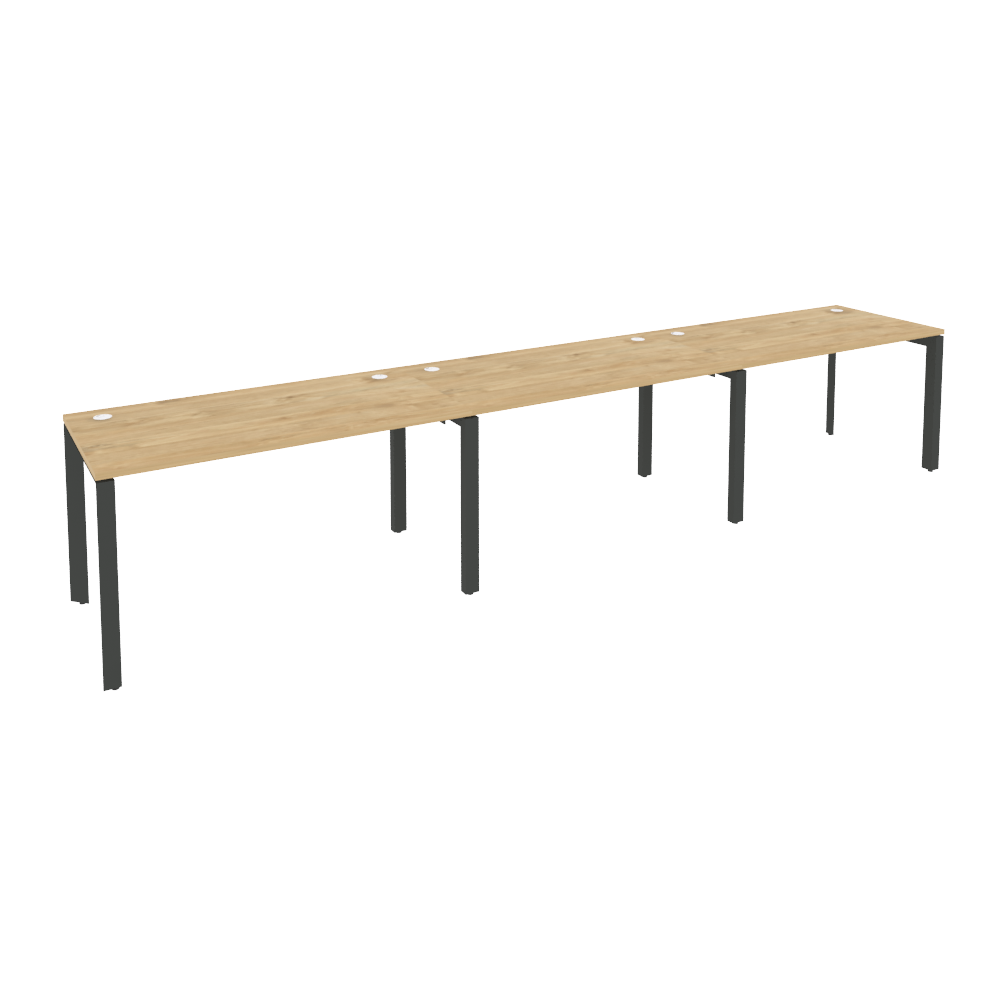 Рабочая станция на П-образном м/к ONIX O.MP-RS-3.3.7 Тиквуд Светлый/Антрацит