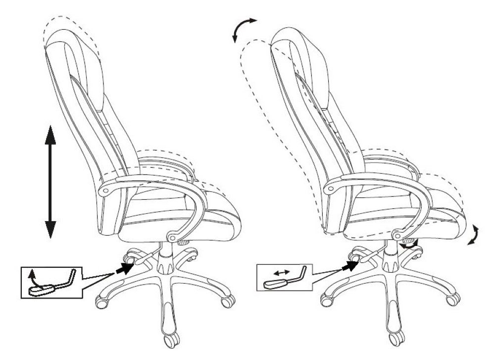 Кресло руководителя Бюрократ T-9922N/BLACK-PU