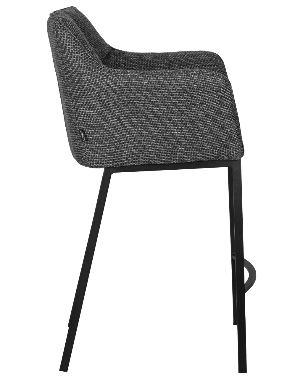 Стул полубарный DOBRIN LUCAS COUNTER (серая ткань (F-22))