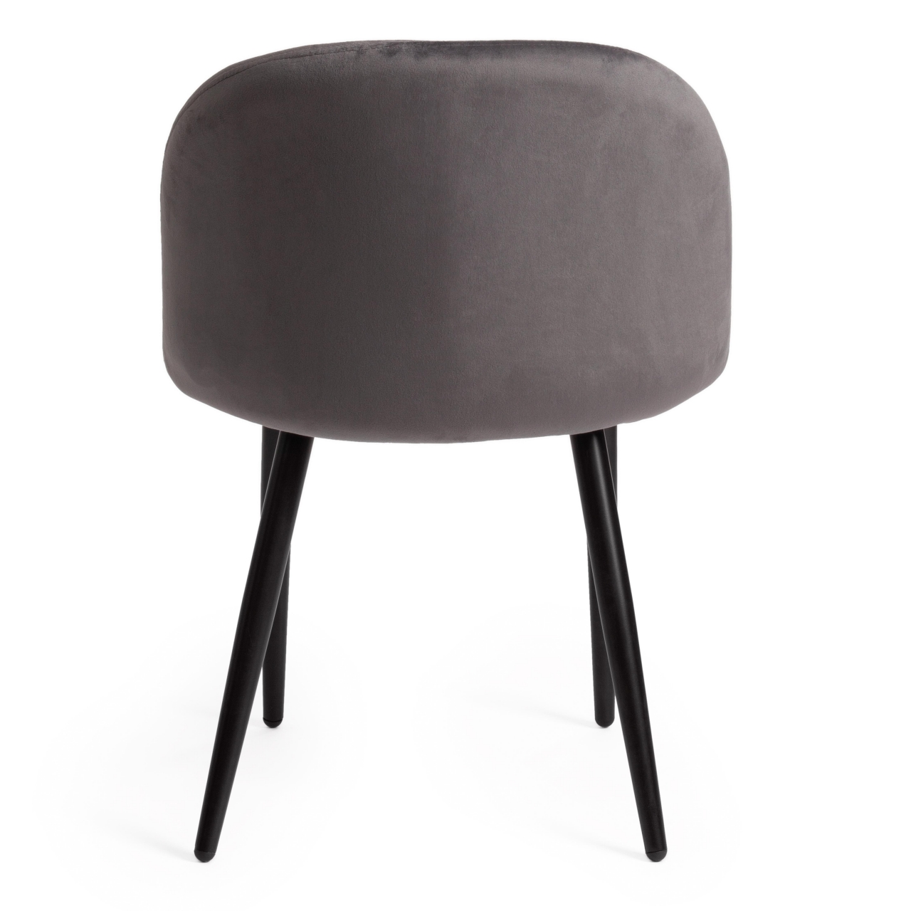 Стул MELODY (mod. 4997) металл/вельвет, 52х49х78см, серый/черные ножки