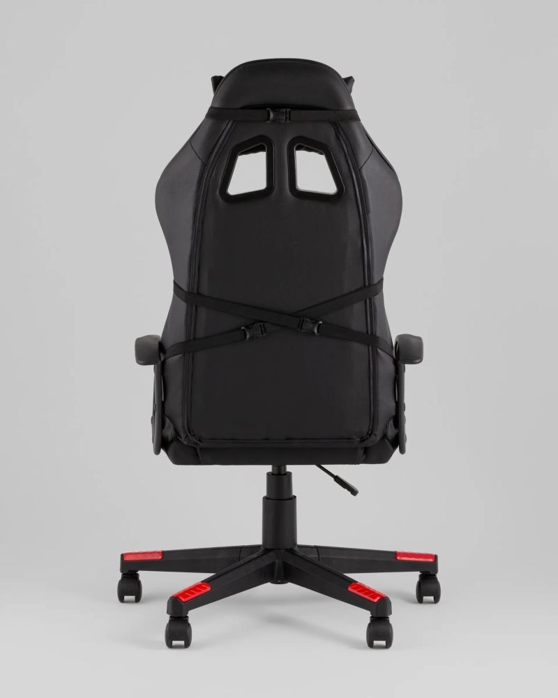 Кресло спортивное TopChairs Warden черно-красный