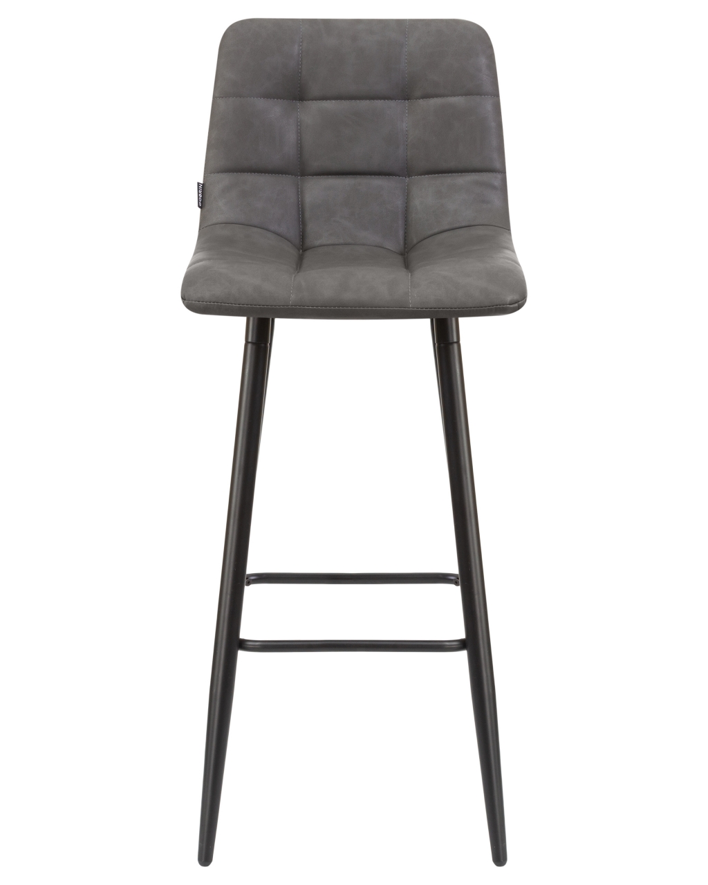 Стул барный DOBRIN NICOLE Серая экокожа RU-08