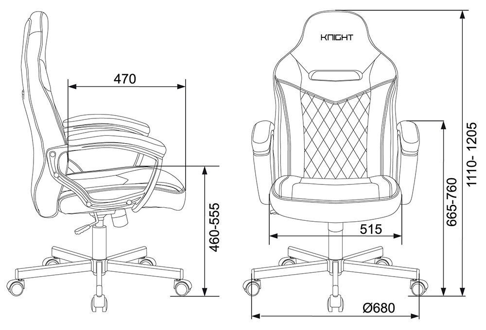 Кресло игровое Бюрократ VIKING 6 KNIGHT BR FABRIC Коричневый
