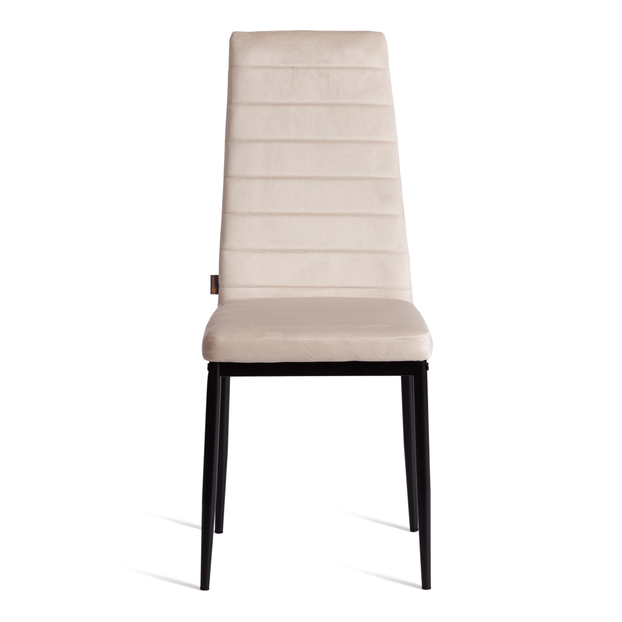 Стул Easy (mod. JSC02-1) металл, флок, 41 х 52 х 96 см, beige (молочный) HLR2 / черный