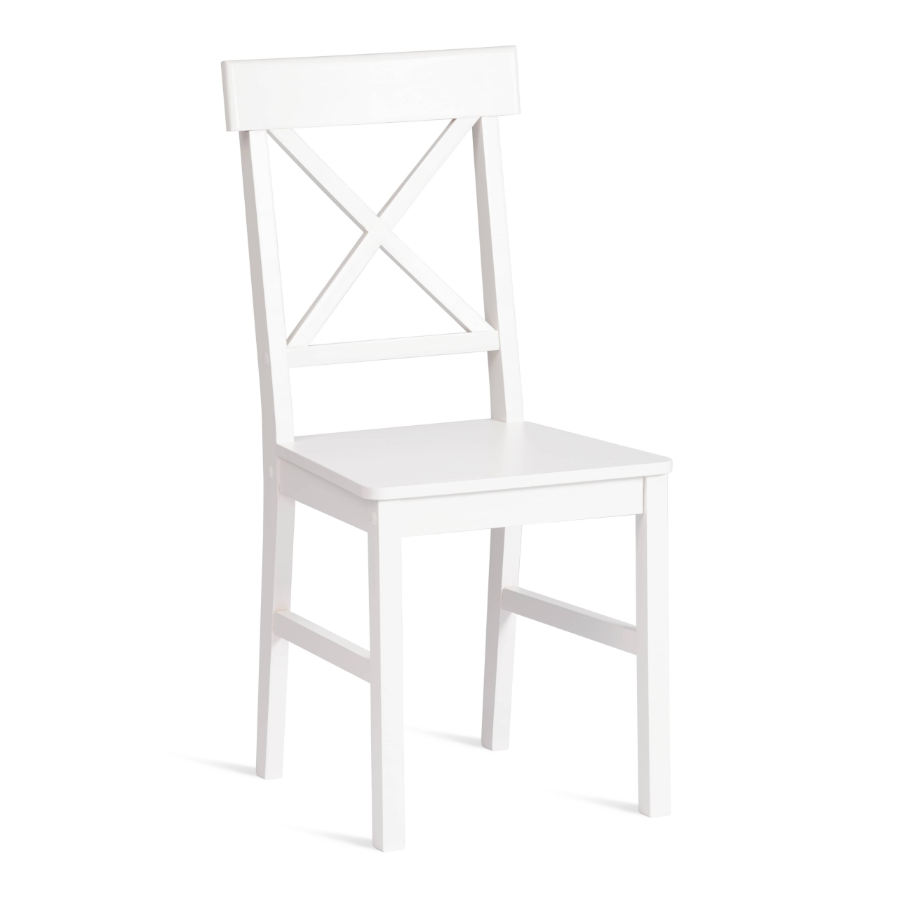 Обеденный комплект Хадсон (стол + 4 стула)/ Hudson Dining Set (mod.0102) МДФ/тополь/меламин, стол: 118х74х73 см, стул: 42,5x46,5x93,5 см, White (белый)