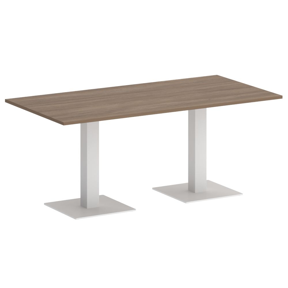 Стол прямоугольный HOME OFFICE VR.SP-5-180.2 Дуб Аризона/Белый металл